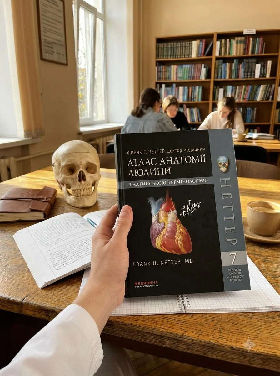 Атлас анатомії людини з латинською термінологією: 7-е видання — Книги