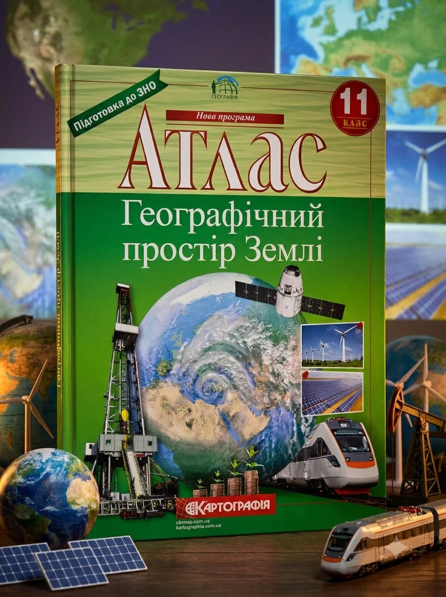 Атлас. Географічний простір Землі. 11 клас — Навчальна література
