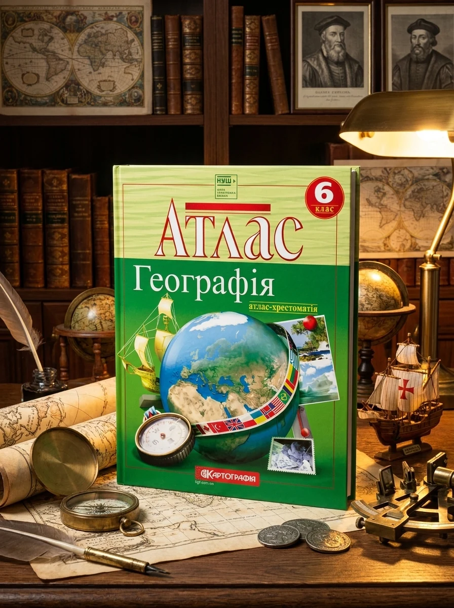 Атлас. Географiя. 6 клас — Навчальна література