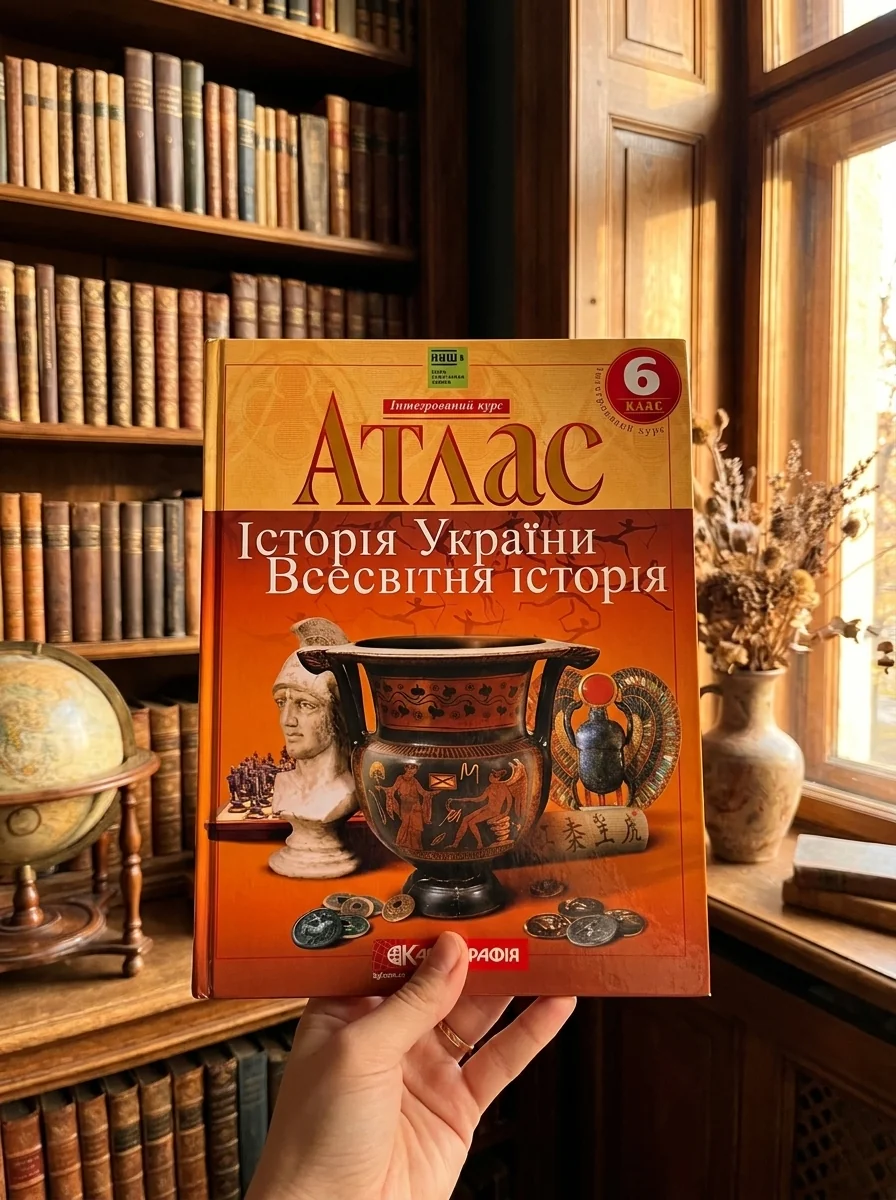 Атлас. Історія України. Всесвітня історія. Інтегрований курс. 6 клас — Ставнюк В., обкладинка