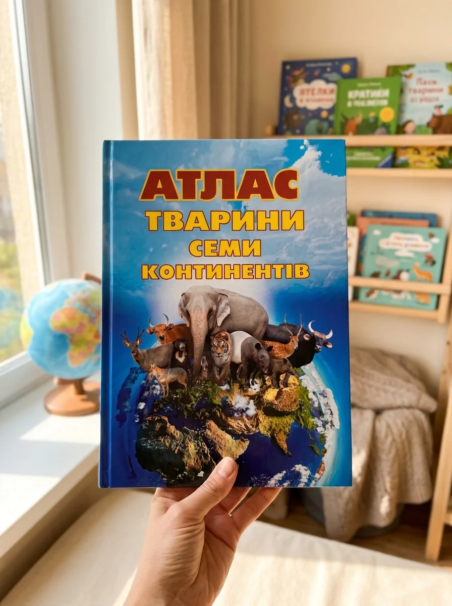Атлас. Тварини семи континентів — Дитяча література