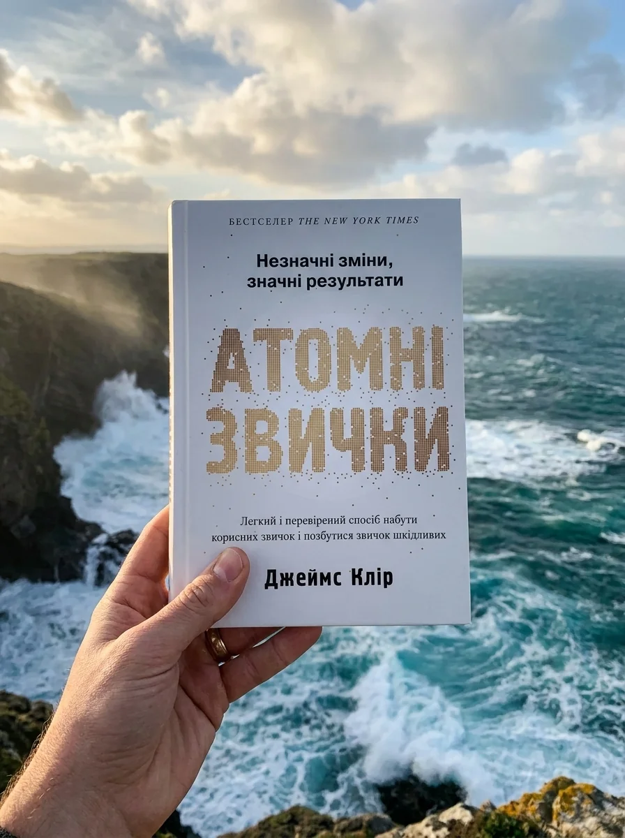 Атомні звички. Легкий і перевірений спосіб набути корисних звичок і позбутися звичок шкідливих — Джеймс Клір, обкладинка