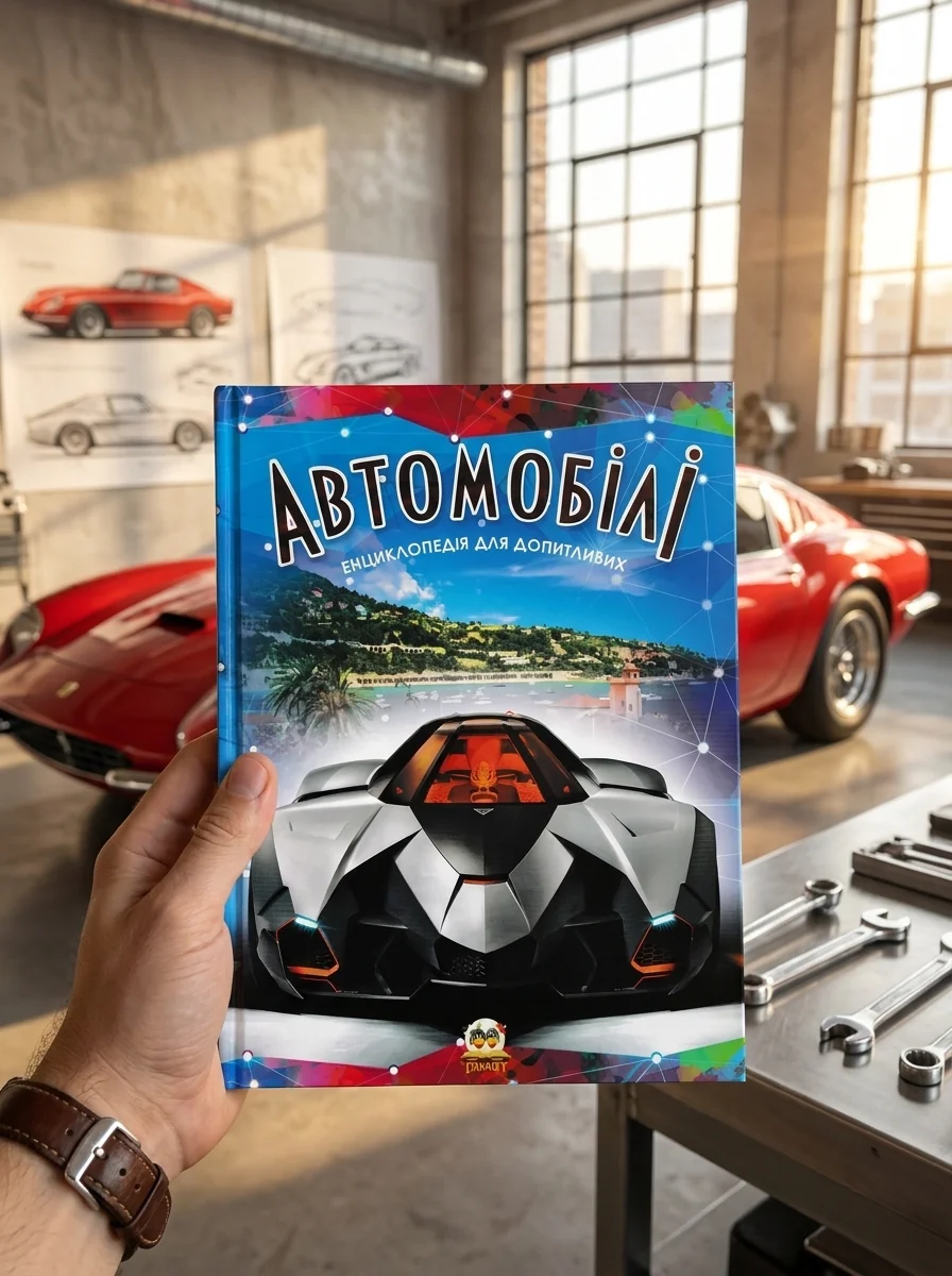 Автомобілі. Енциклопедія для допитливих (формат А5) — Шаповалов Дмитро, обкладинка