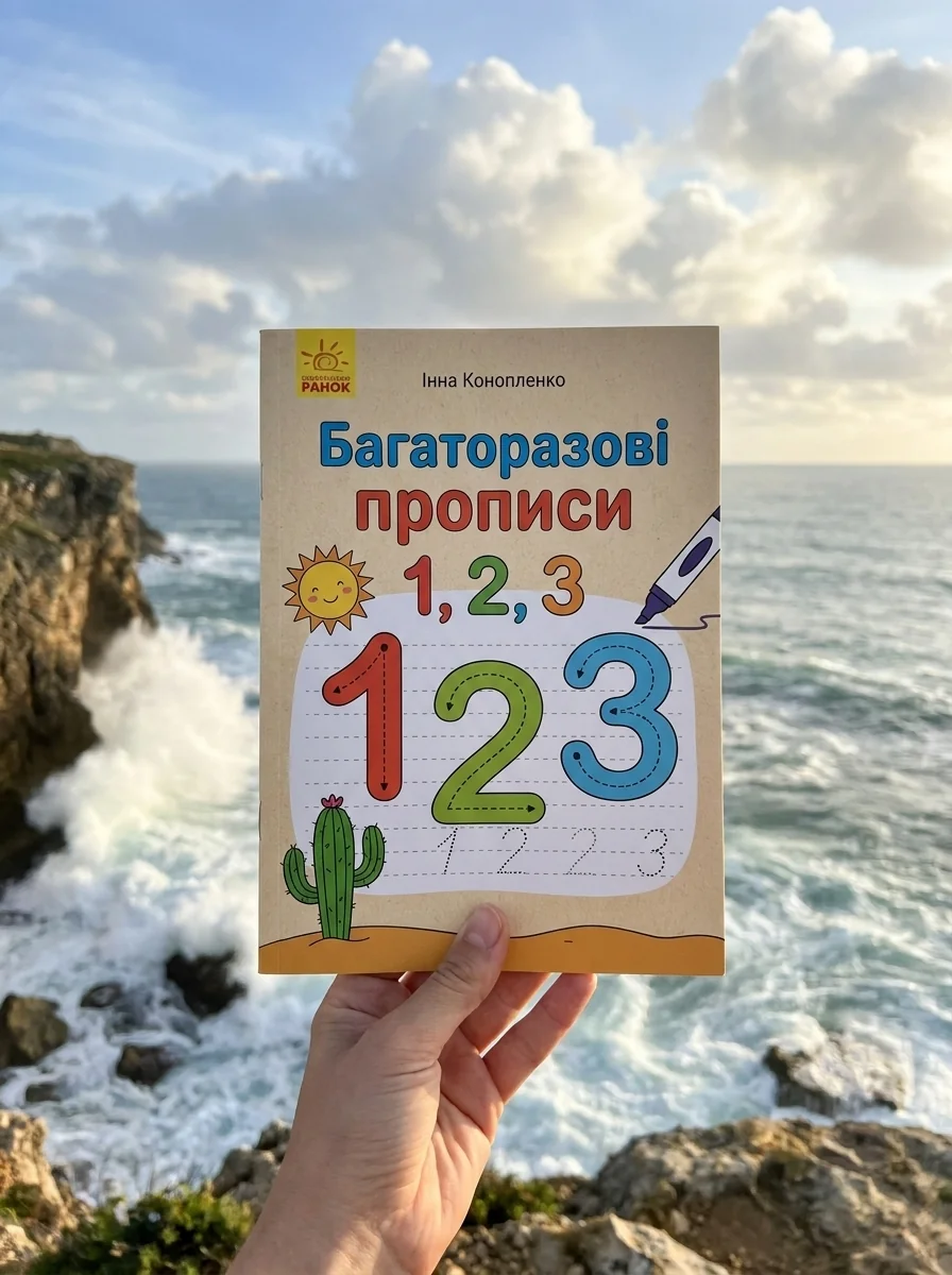 Прописи. Багаторазові прописи. 1, 2, 3 — Розвивальні книги