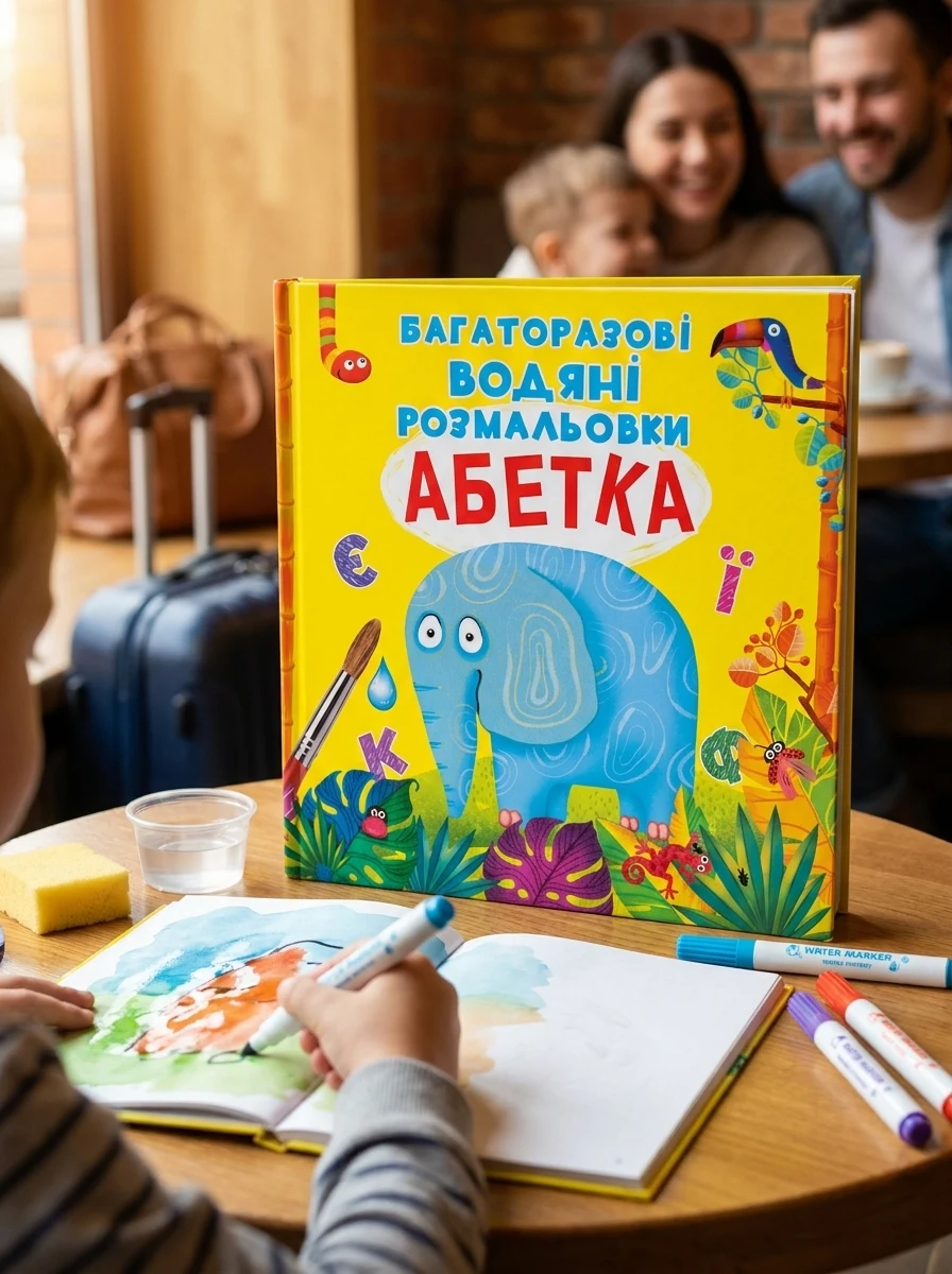 Багаторазові водяні розмальовки. Абетка — Дитяча література