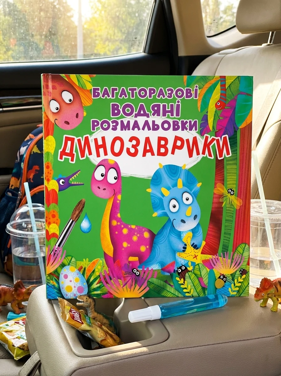 Багаторазові водяні розмальовки. Динозаврики — Дитяча література