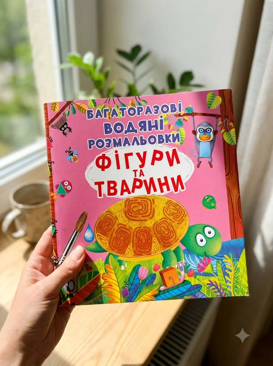 Багаторазові водяні розмальовки. Фігури та тварини — Дитяча література