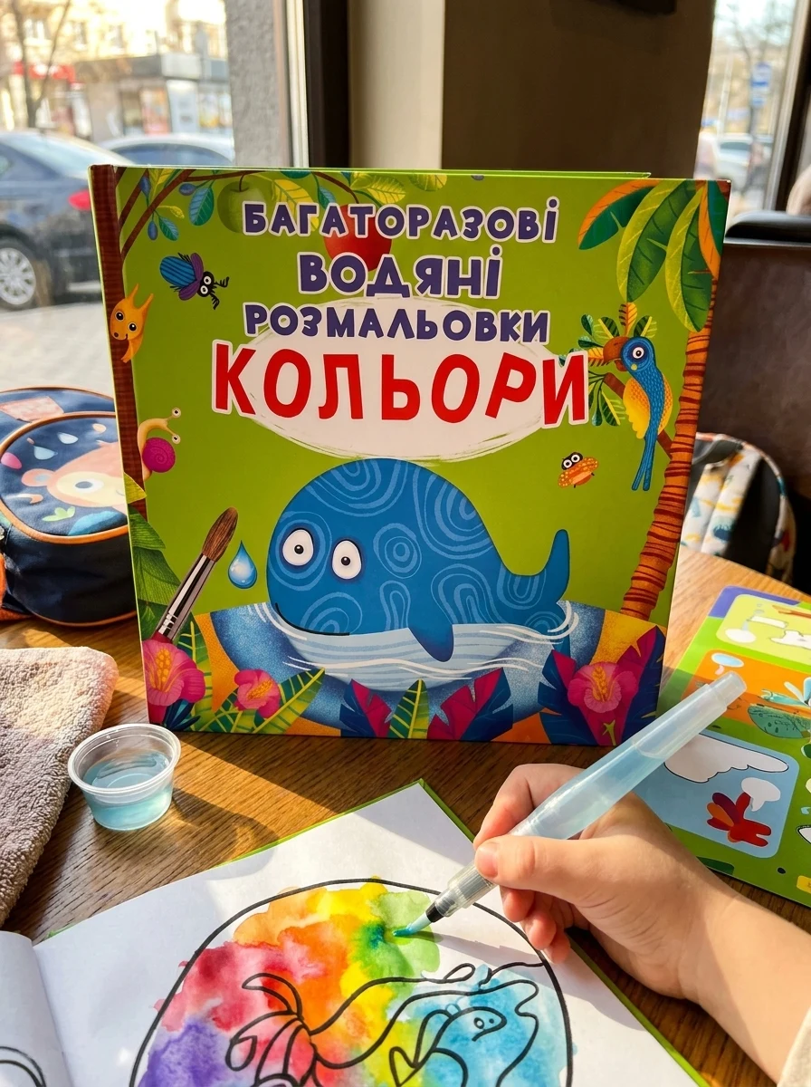 Багаторазові водяні розмальовки. Кольори — Дитяча література