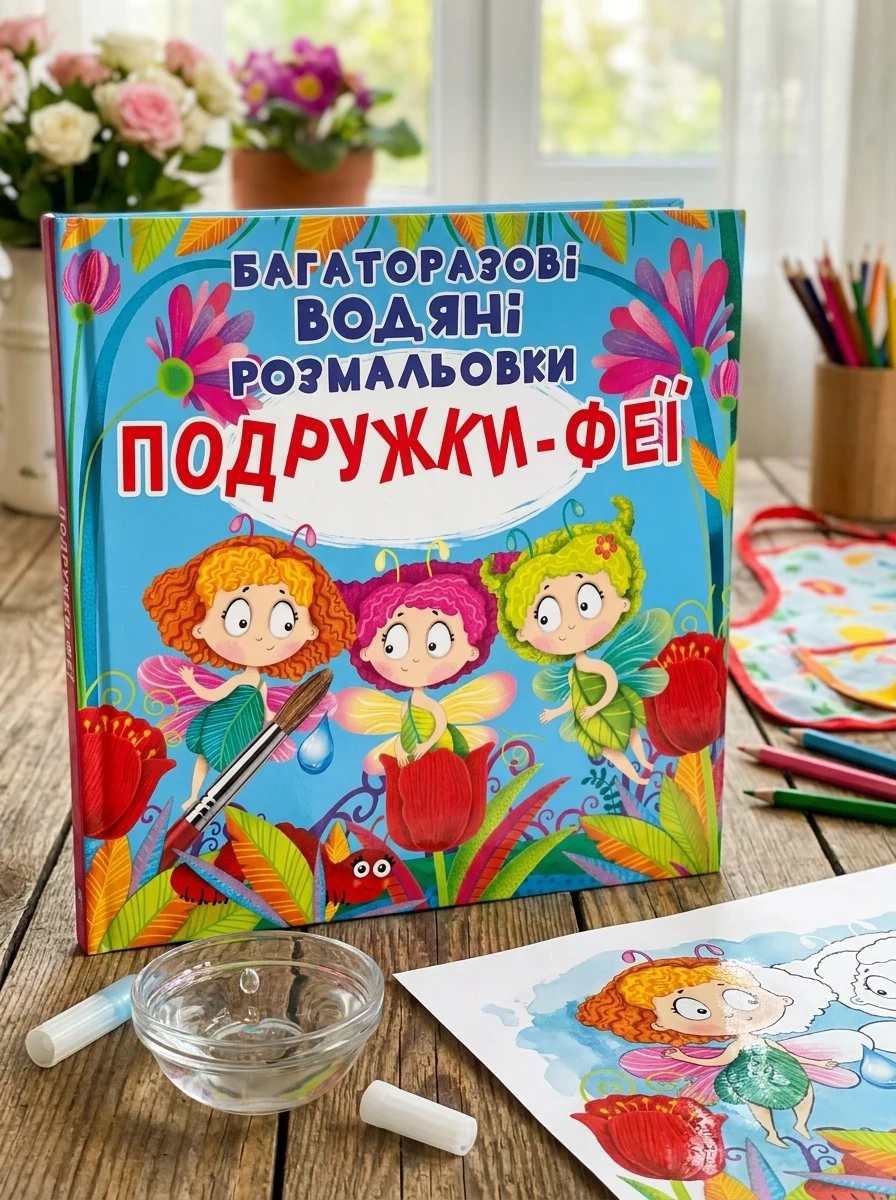 Багаторазові водяні розмальовки. Подружки-Феї — Дитяча література