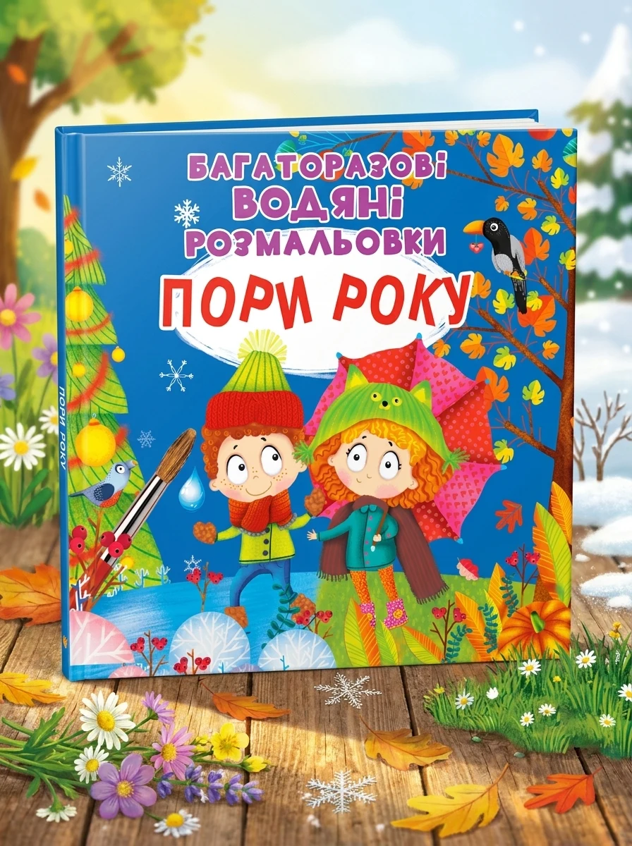 Багаторазові водяні розмальовки. Пори року — Дитяча література