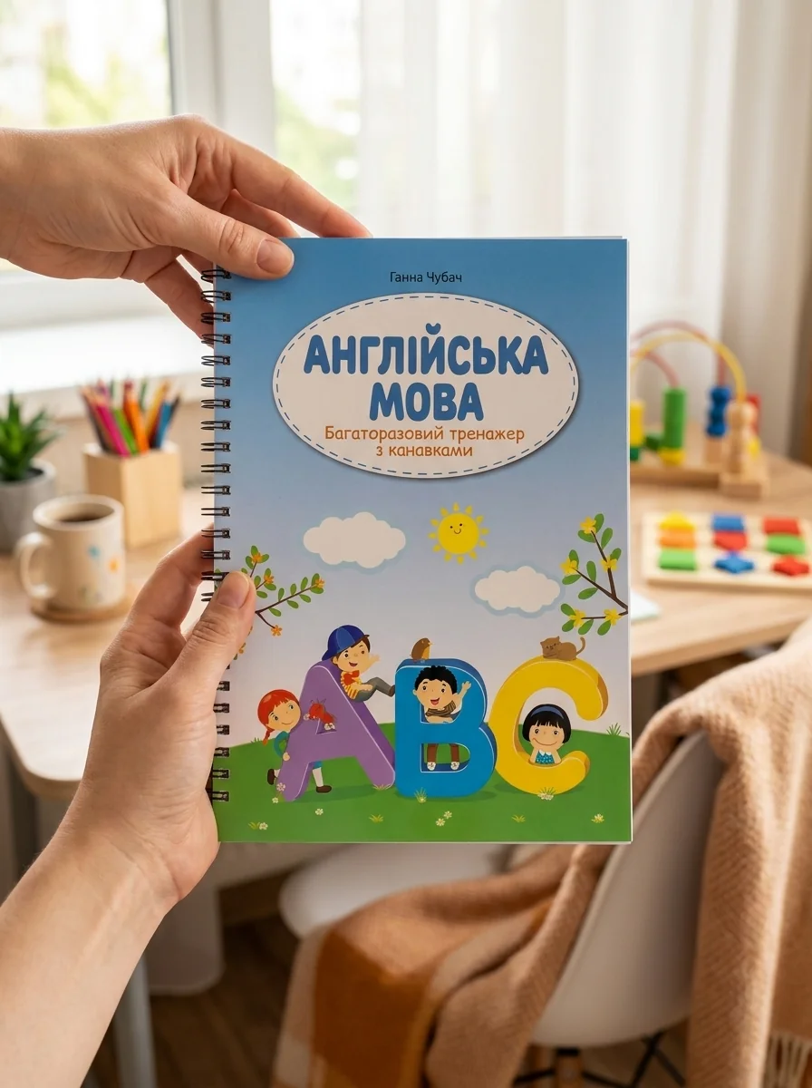 Багаторазовий тренажер з канавкави Абетка 3+ (Друковані літери, Прописні літери, Склади та слова ) — Навчальна література
