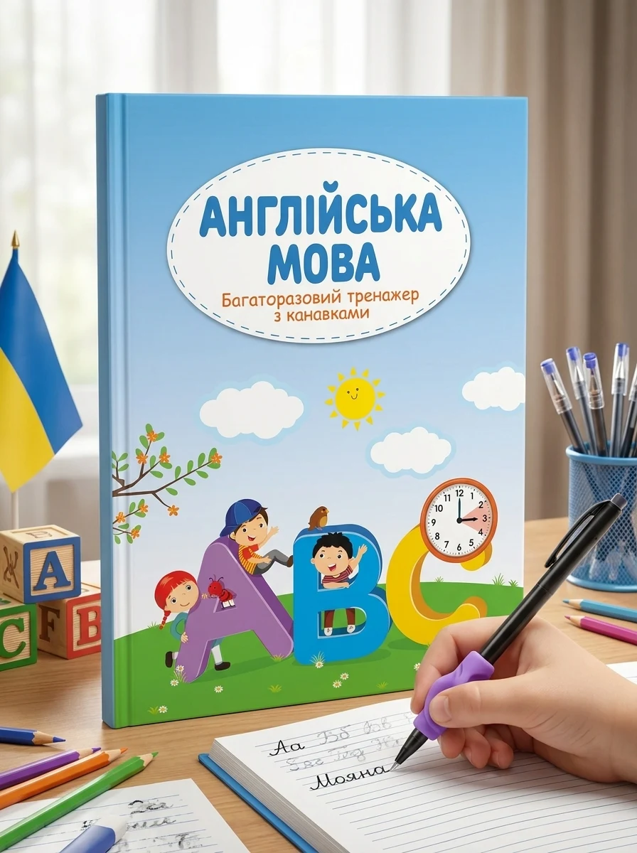 Багаторазовий тренажер з канавкою. Англійська мова