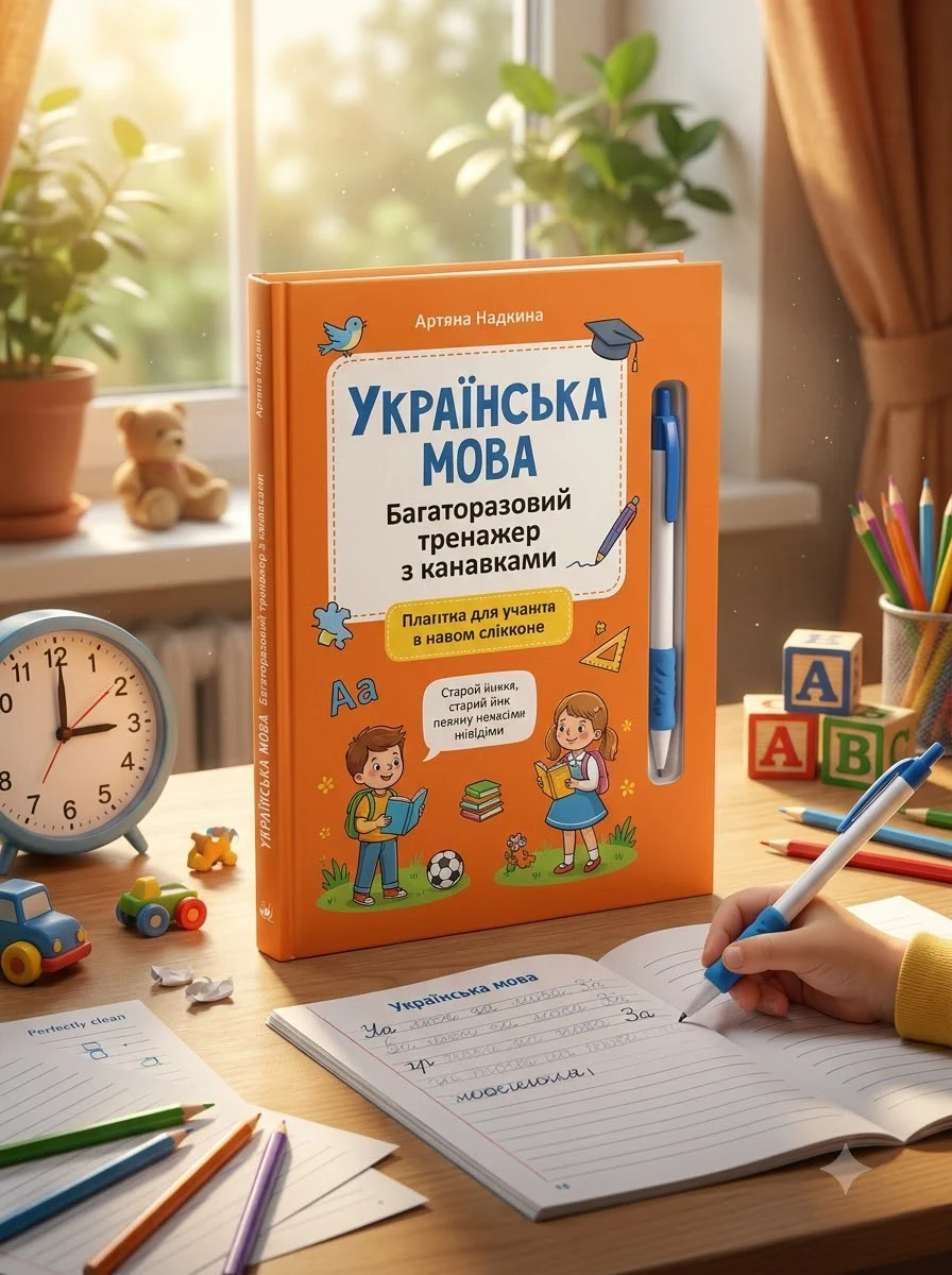 Багаторазовий тренажер з канавкою. Українська мова, фото 2