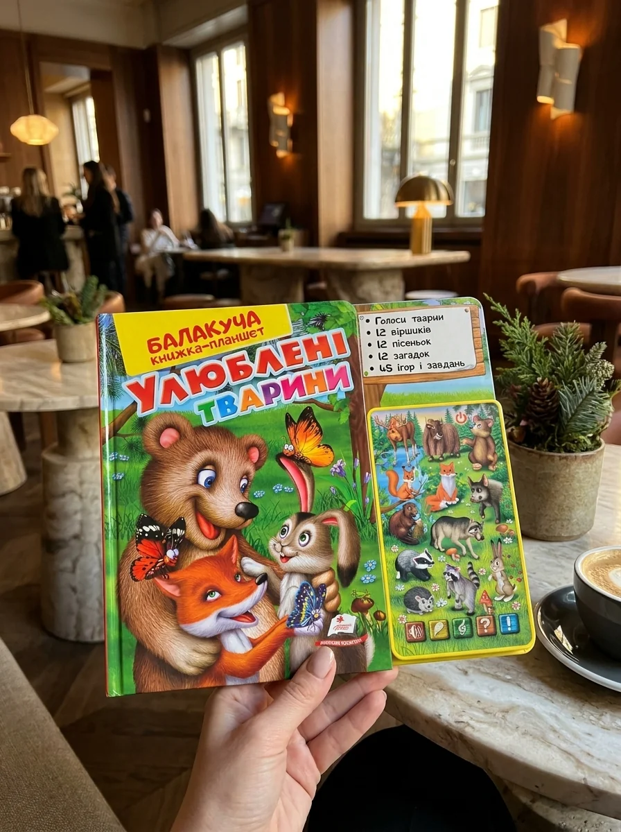 Балакуча книжка-планшет Улюблені тварини Пегас — Братчук О., обкладинка