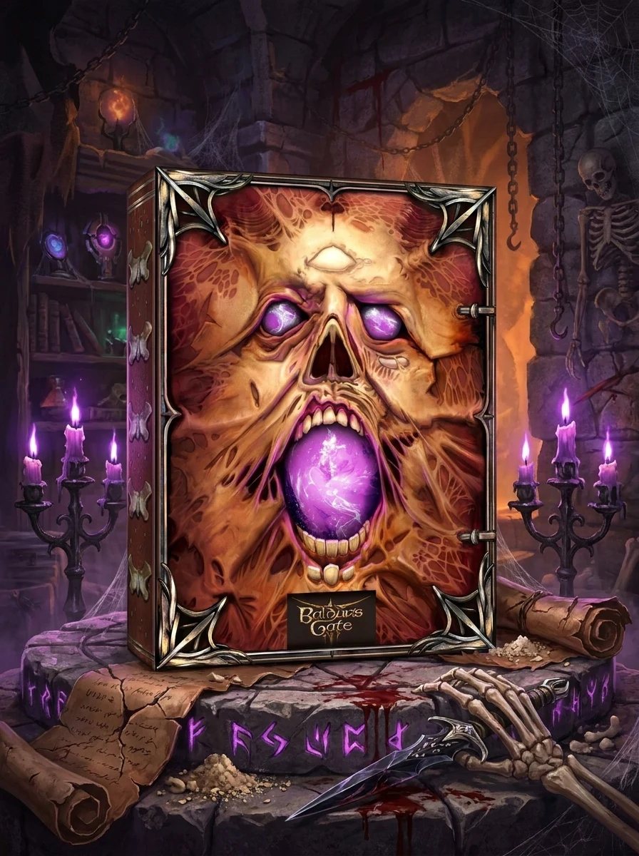Baldur's Gate 3: The Necromancy of Thay, обкладинка