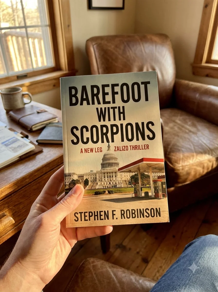Barefoot with Scorpions — Stephen F. Robinson, обкладинка