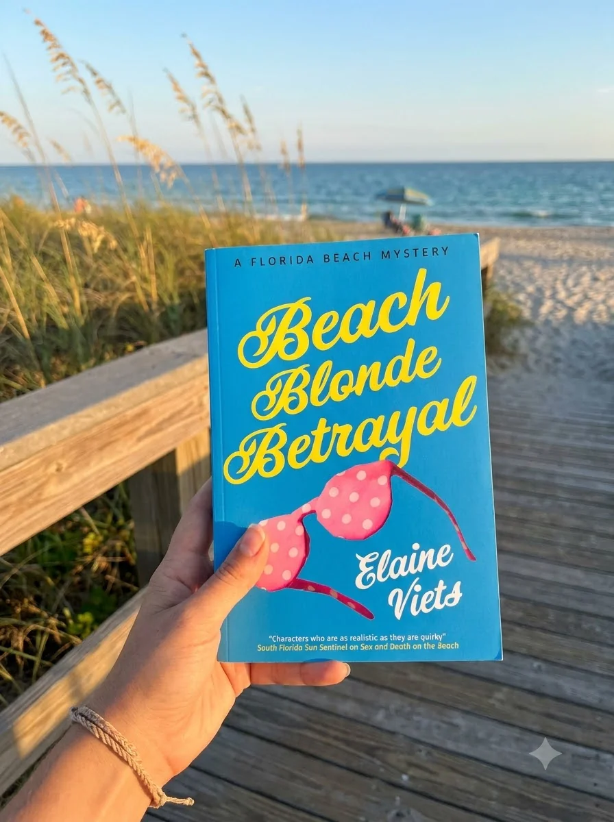 Beach Blonde Betrayal — Елейн Вітс, обкладинка