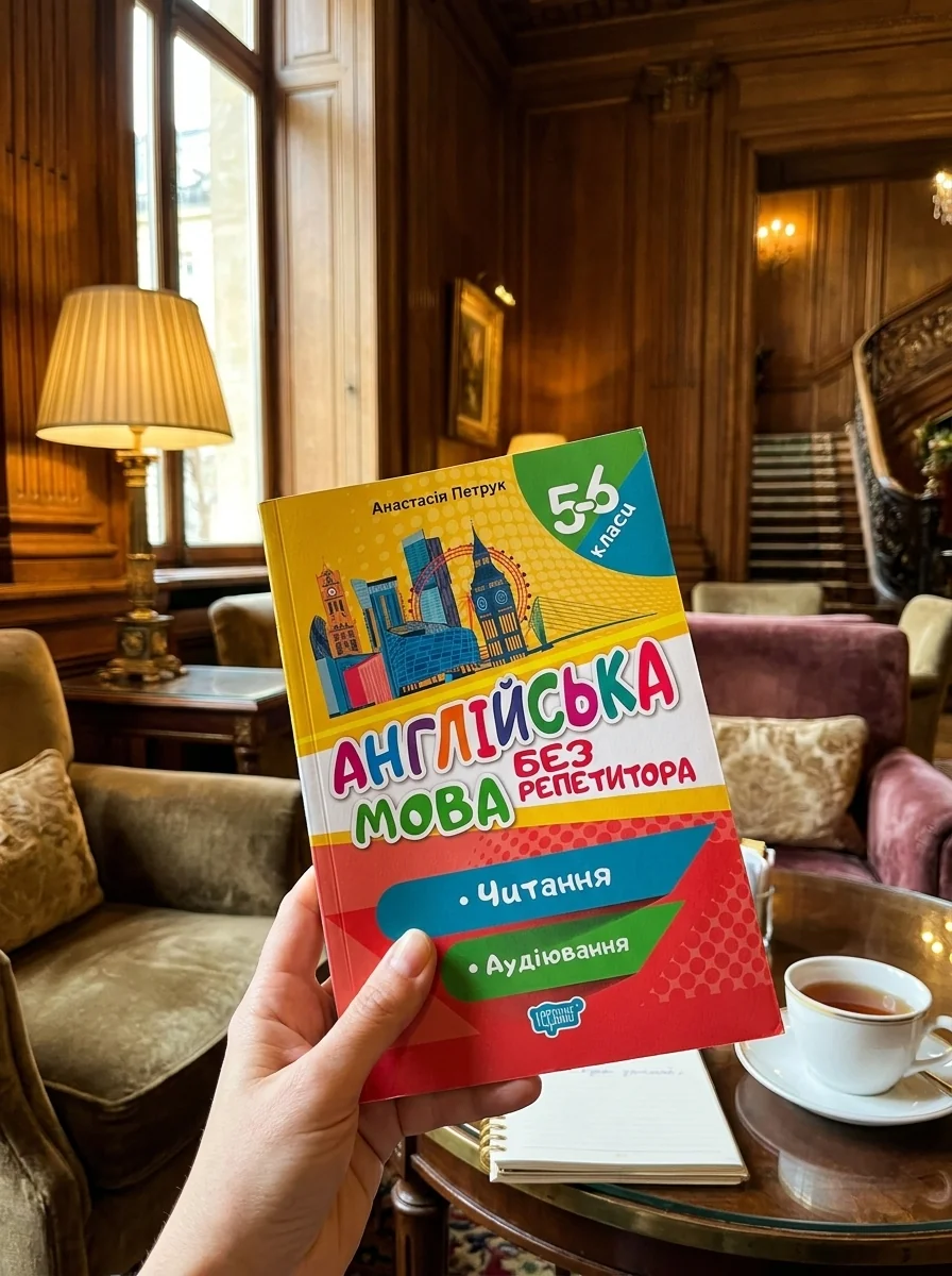 Без репетитора. Англійська мова. 5-6 класи. Читання та аудіювання — Анастасія Петрук, обкладинка