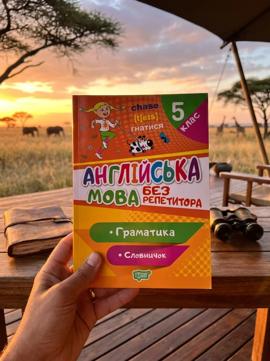 Без репетитора. Англійська мова. 5 клас. Граматика. Словничок — Анастасія Петрук, обкладинка