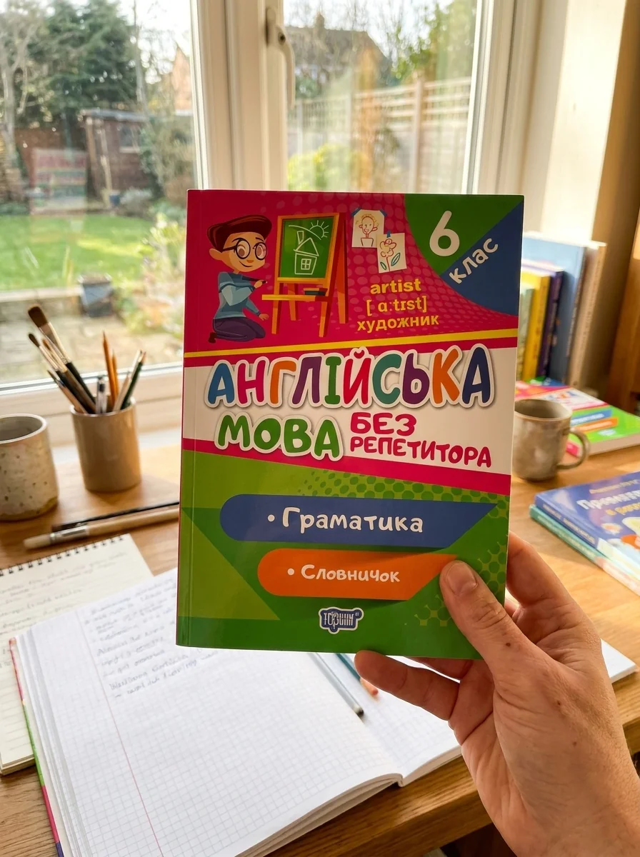 Без репетитора. Англійська мова. 6 клас. Граматика. Словничок — Анастасія Петрук, обкладинка
