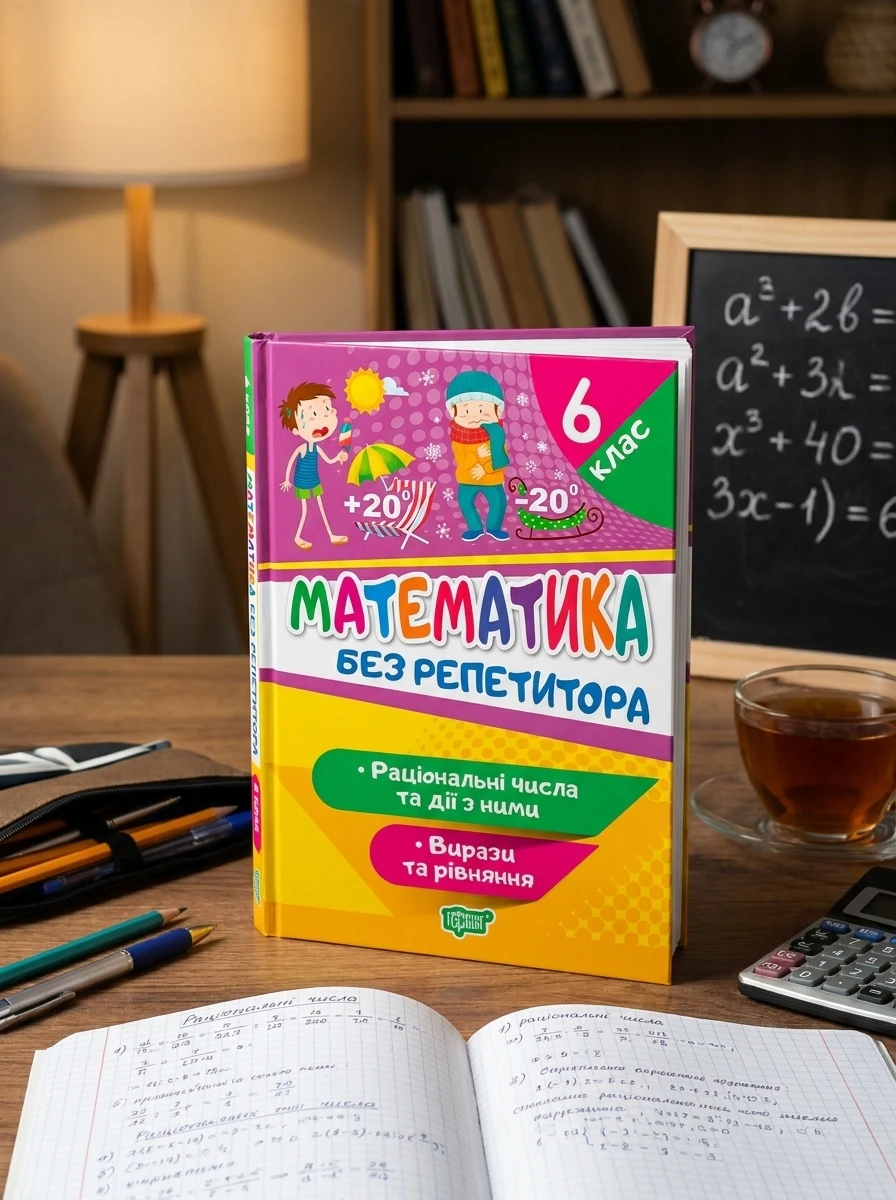 Без репетитора. Математика. 6 клас. Раціональні числа та дії з ними. Вирази та рівняння — фото 2