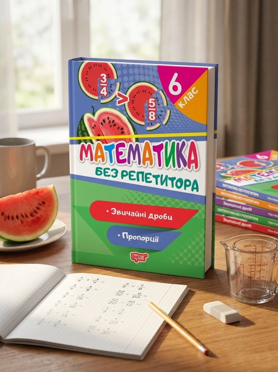 Без репетитора. Математика 6 клас. Звичайні дроби. Пропорції — фото 2