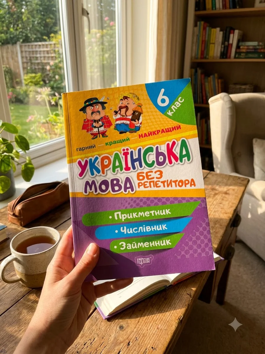 Без репетитора. Українська мова. 6 клас. Прикметник. Числівник. Займенник — Вивчення мов