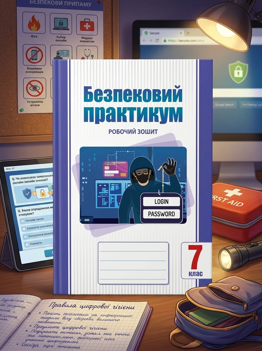 Безпековий практикум. Робочий зошит. 7 клас — Тетяна Воронцова, обкладинка