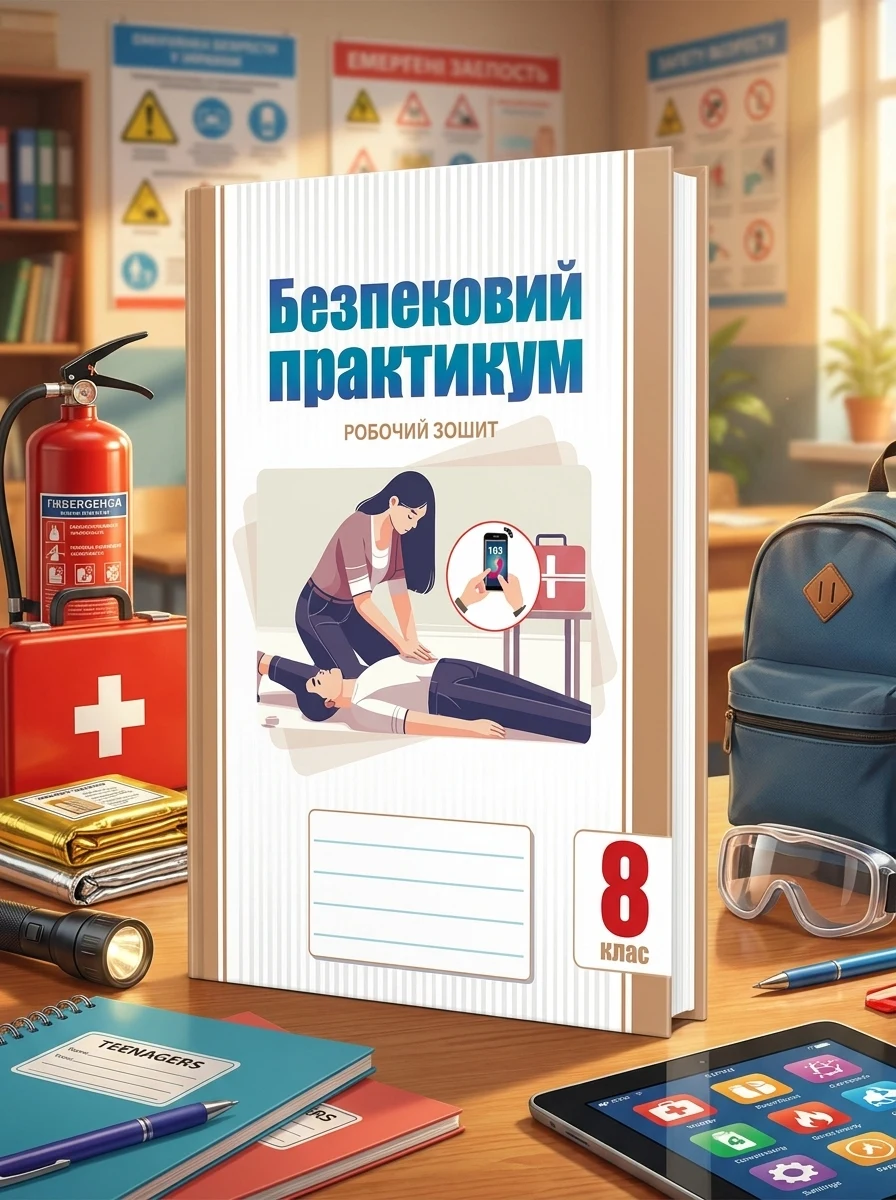 Безпековий практикум. Робочий зошит. 8 клас — Тетяна Воронцова, обкладинка