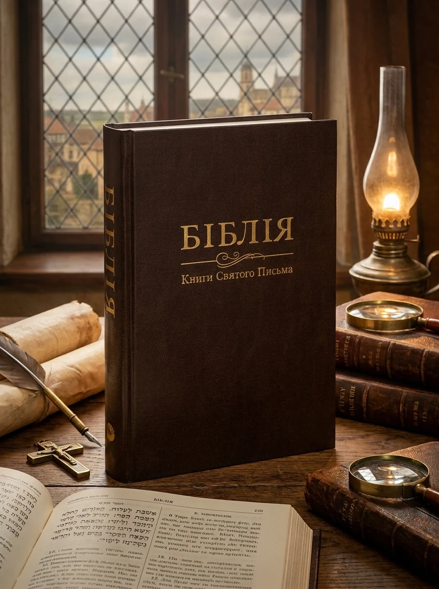 Біблія. Книги святого письма (Велика) 10735 Коричнева, фото 2