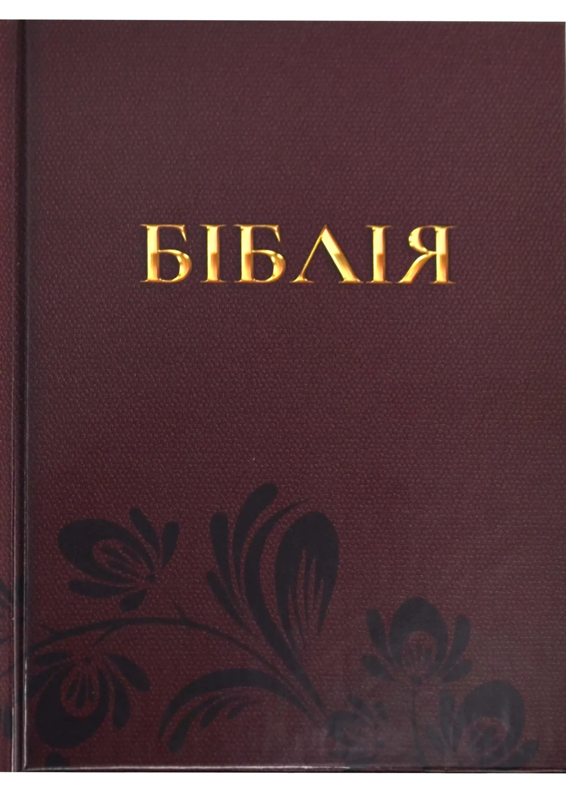 Біблія мала - Червона з чорними квітами (10432)