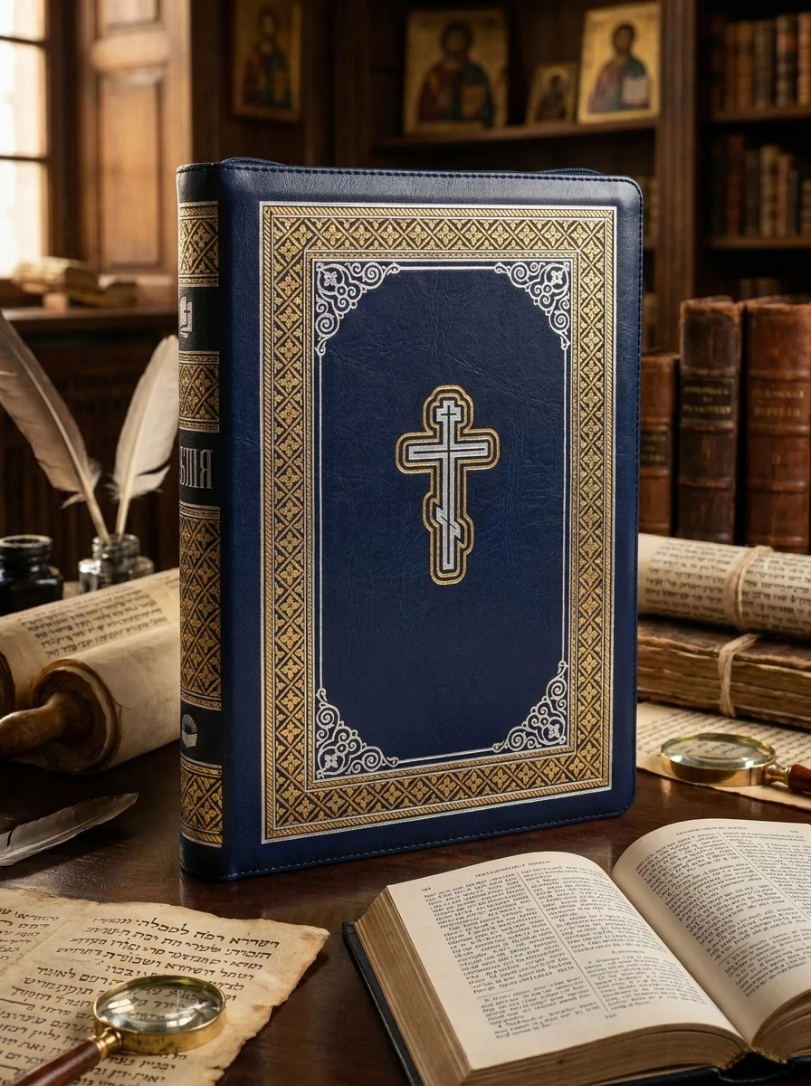 Біблія. Сучасний переклад. Синя № 2. 10783 (замінник шкіри, замок)