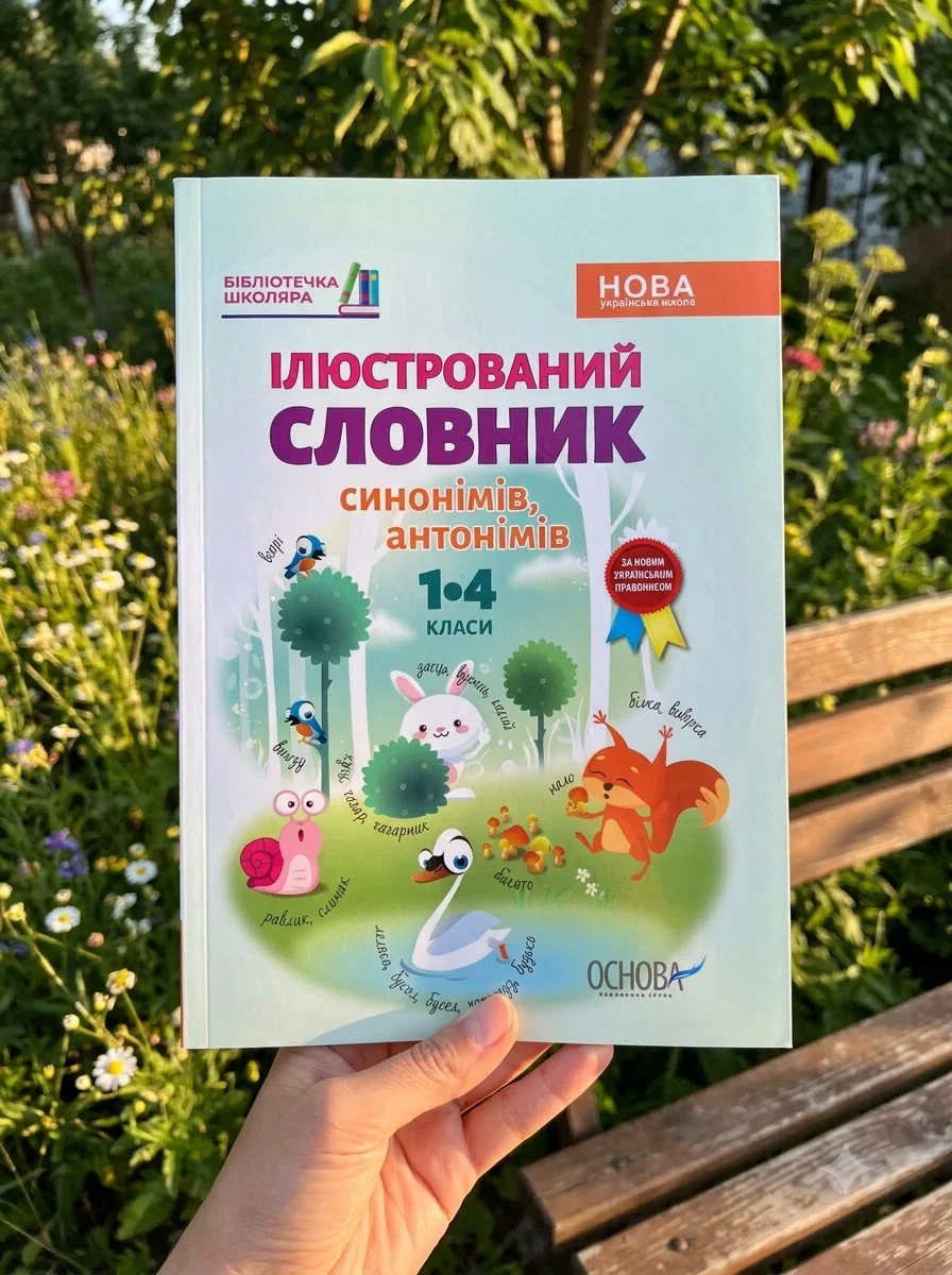 Бібліотечка школяра. Ілюстрований словник синонимів, антонімів. 1-4 класи | купити книгу онлайн