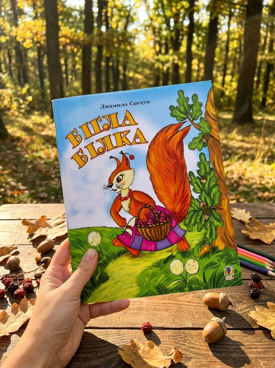 Бігла білка. Розмальовка. — Комікси та манґи