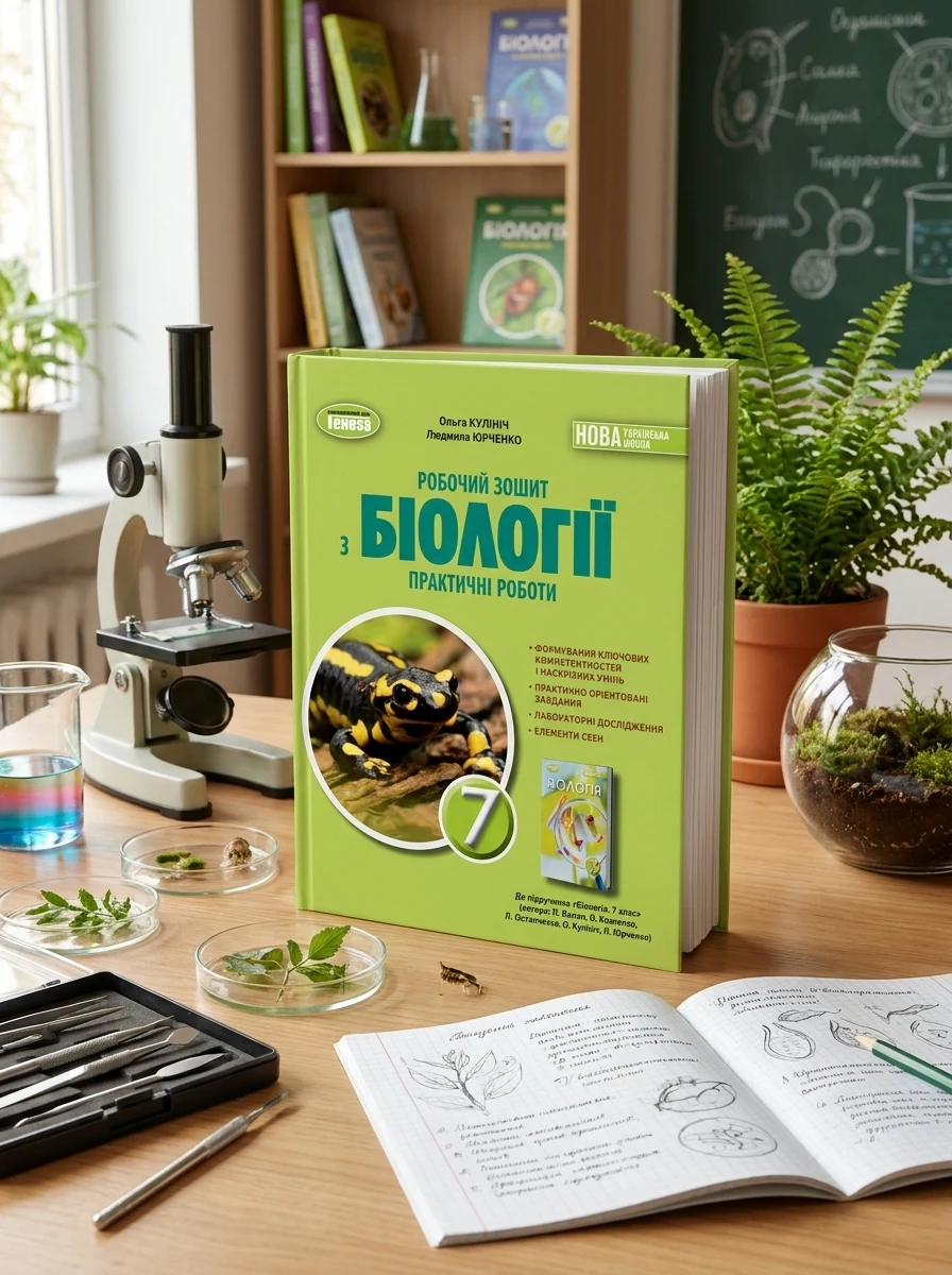 Біологія. 7 клас. Робочий зошит з біології. Практичні роботи