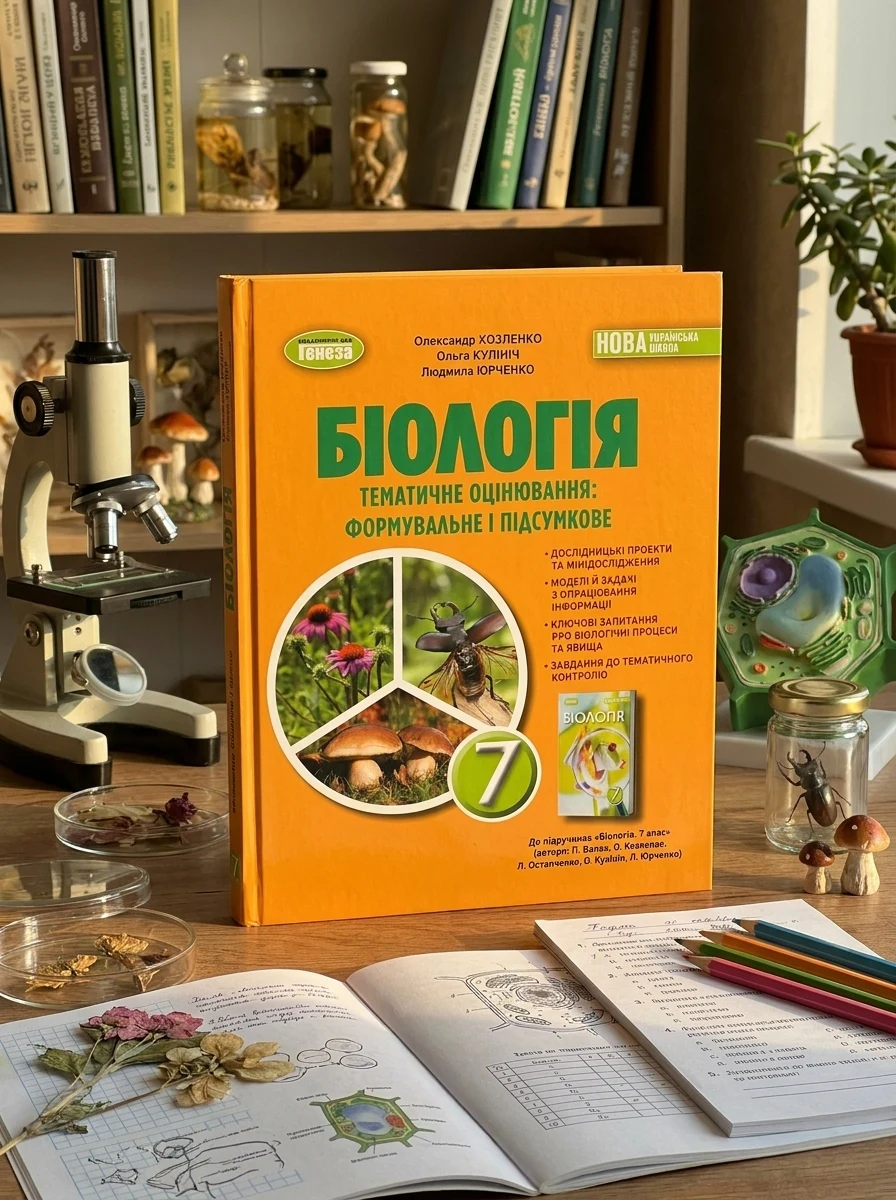Біологія. 7 клас. Зошит для тематичних та підсумкових робіт — Дитяча література