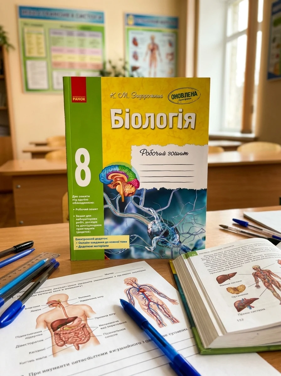Біологія. 8 клас. Робочий зошит — Дитяча література