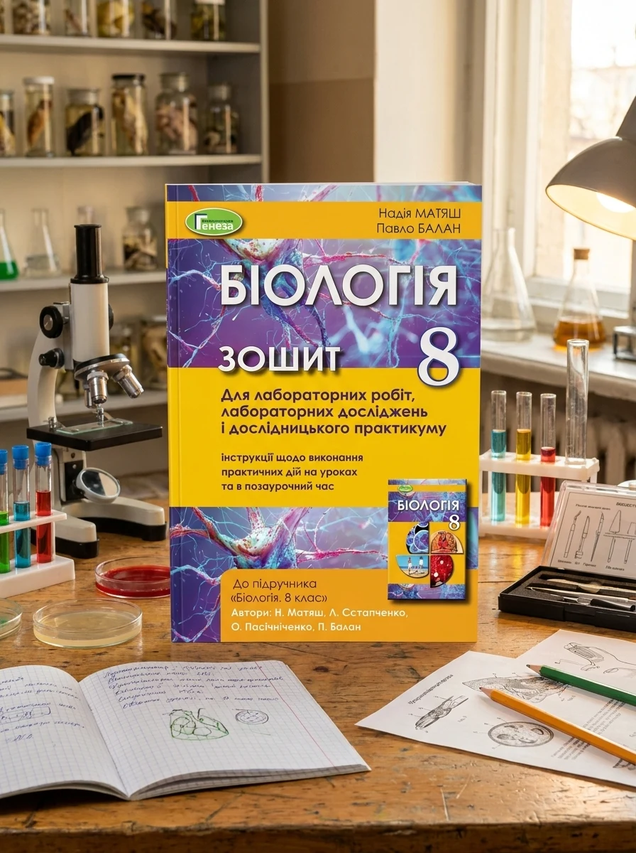 Біологія 8 клас. Зошит для лабораторних робіт і дослідницького практикуму