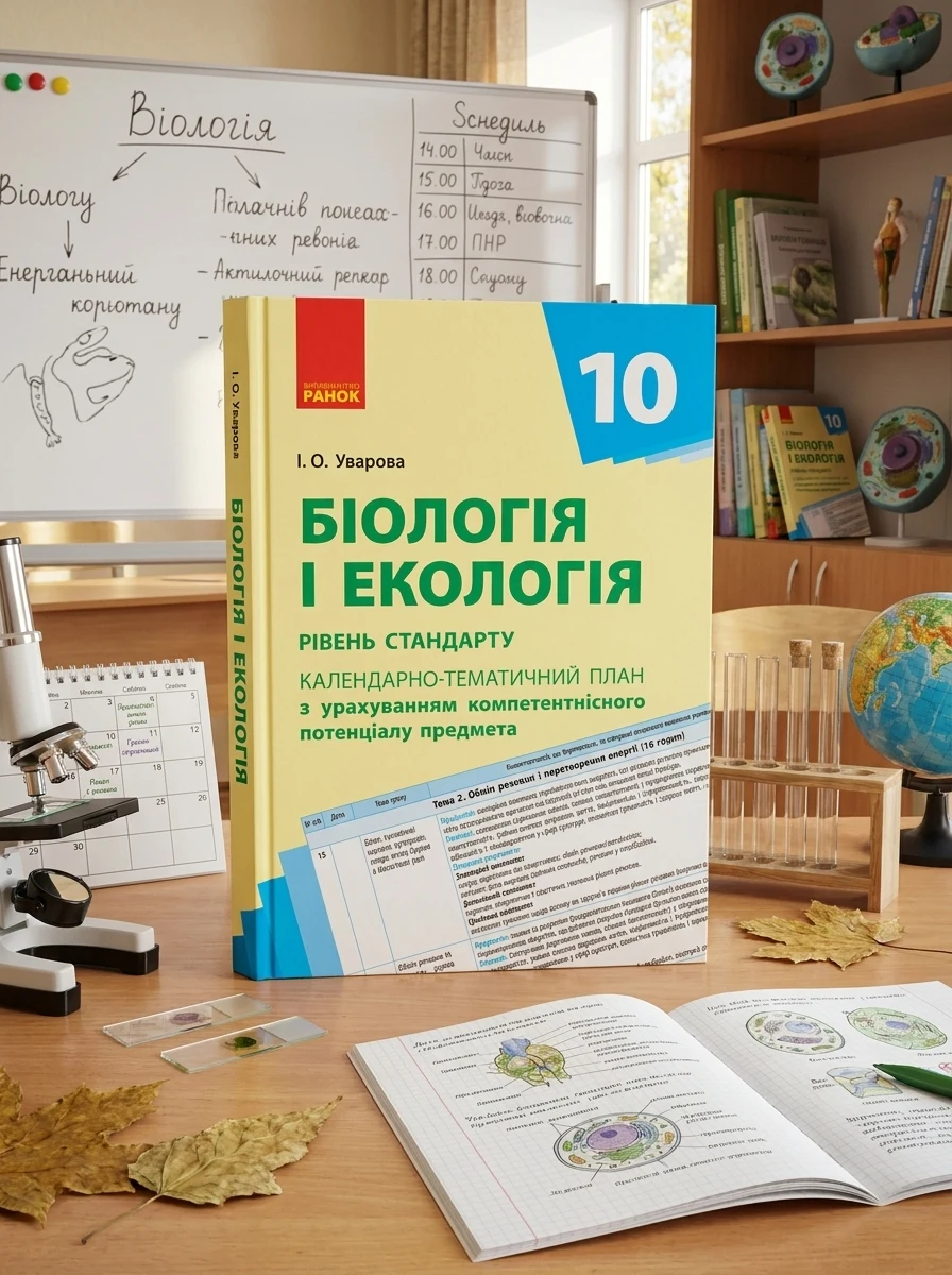 Біологія і екологія 10 клас. Календарно-тематичний план з урахуванням компетентнісного потенціалу предмета. Рівень стандарту — Вивчення мов
