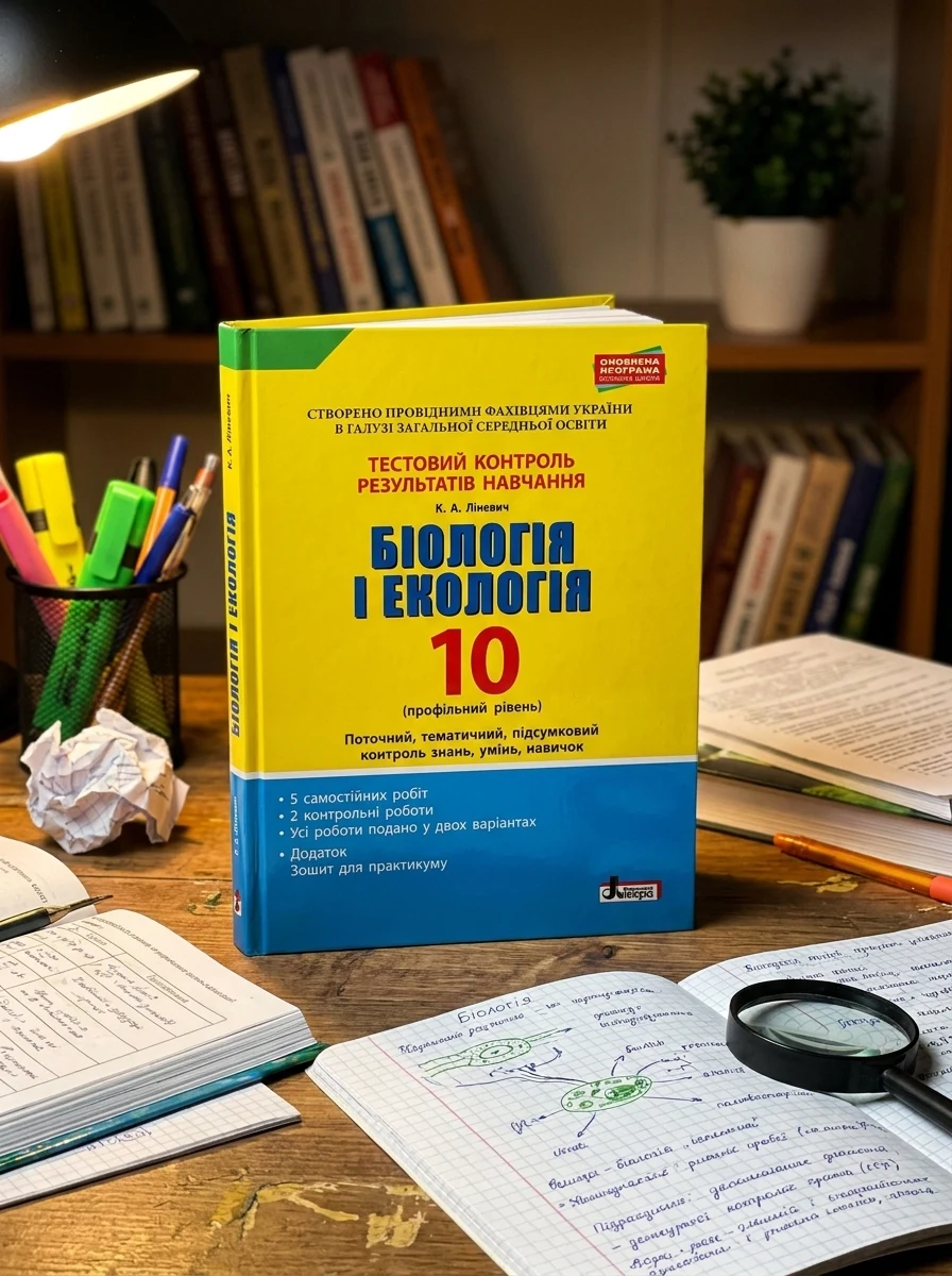 Біологія і екологія. 10 клас. Тестовий контроль результатів навчання. Профільний рівень — Вивчення мов