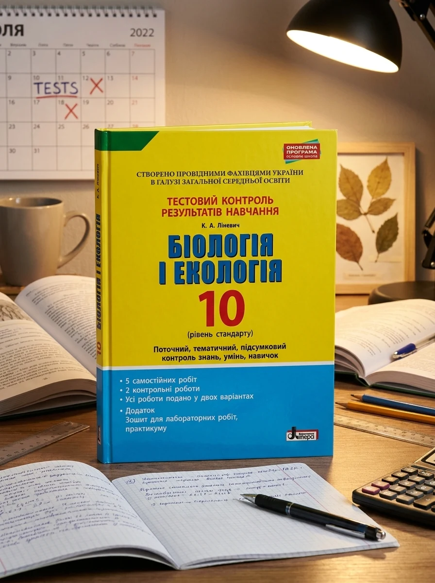 Біологія і екологія. 10 клас. Тестовий контроль результатів навчання. — Вивчення мов