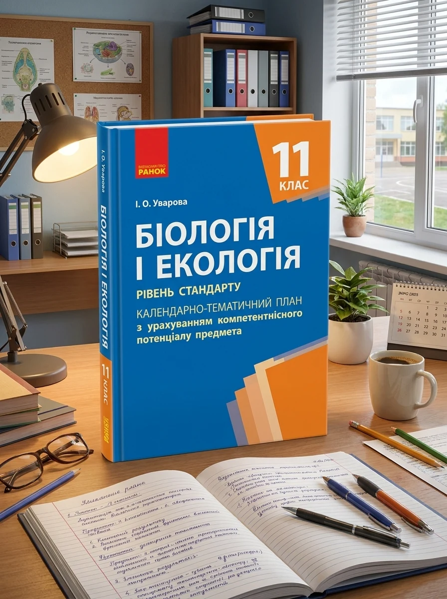 Біологія і екологія 11 клас. Календарно-тематичний план. Рівень стандарту — Вивчення мов