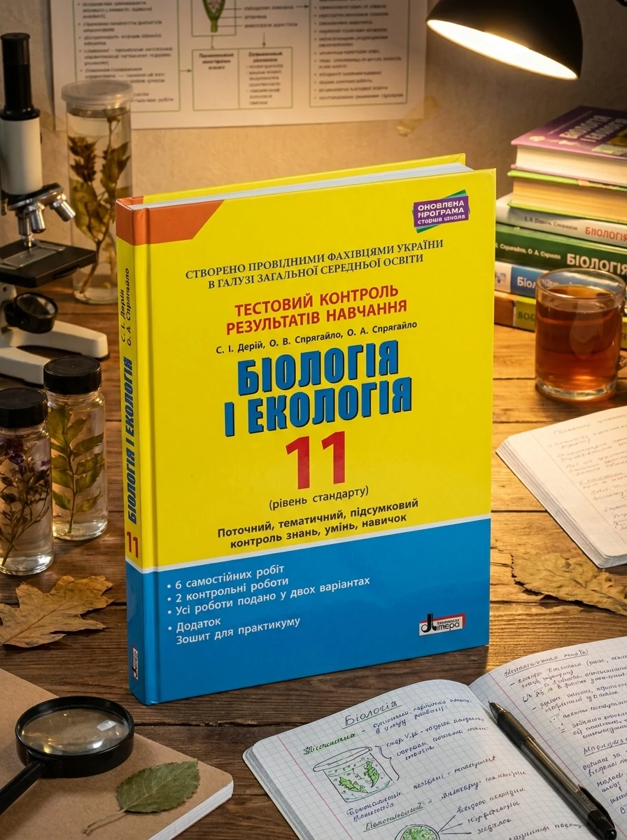 Біологія і екологія. 11 клас. Тестовий контроль результатів навчання. — Вивчення мов