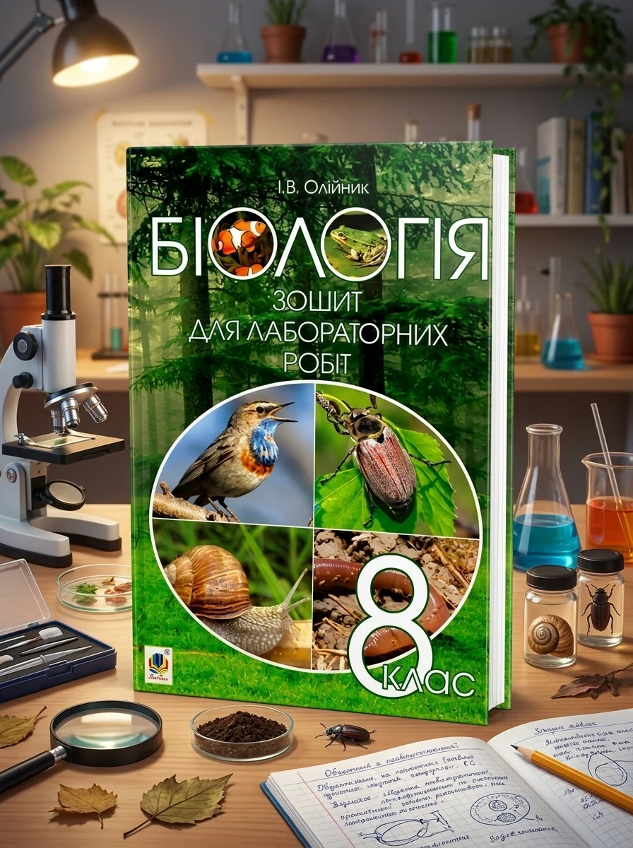 Біологія. Зошит для лабораторних робіт. 8 клас — Дитяча література