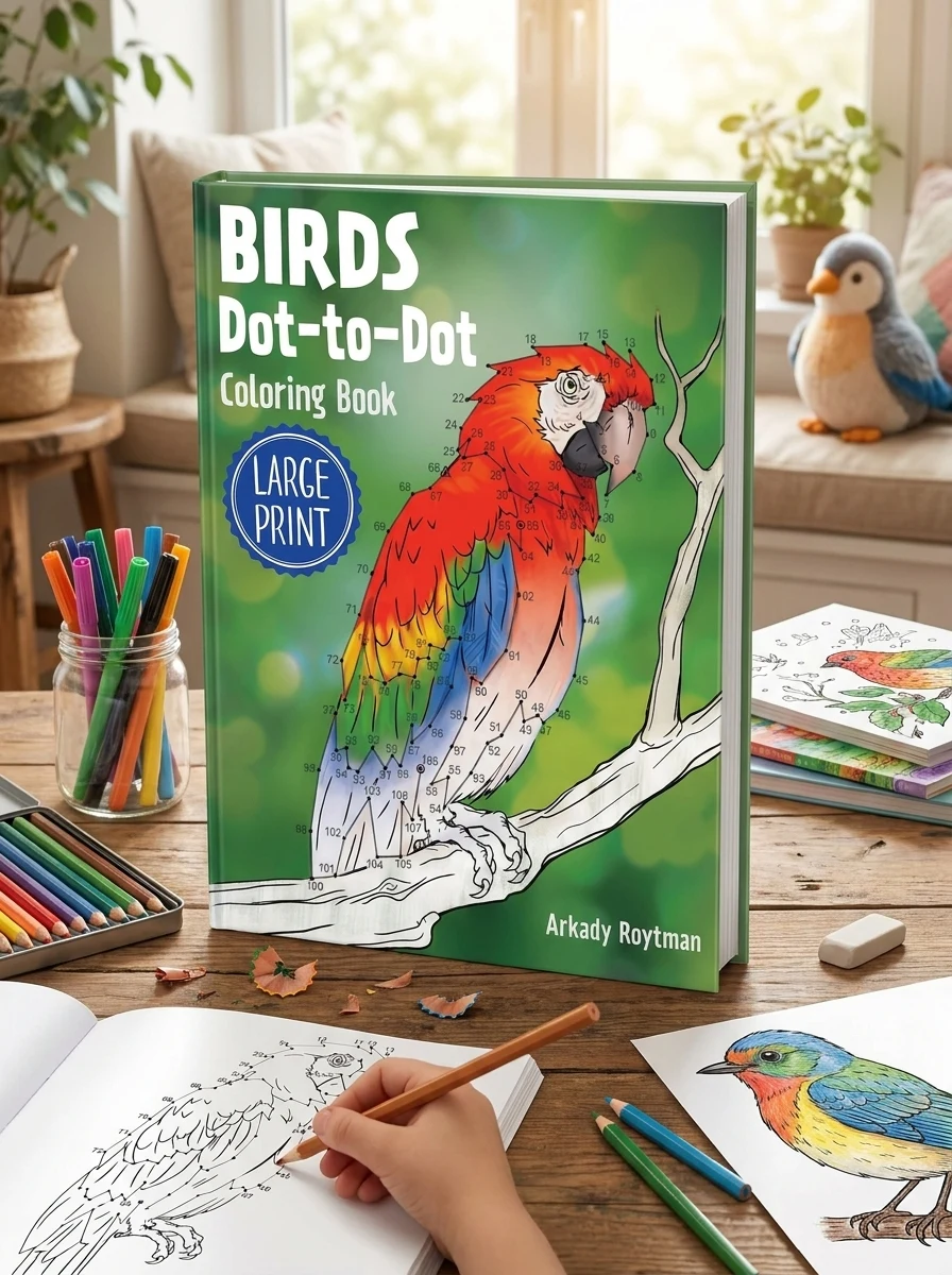 Birds Dot-to-Dot Coloring Book — Дитяча література