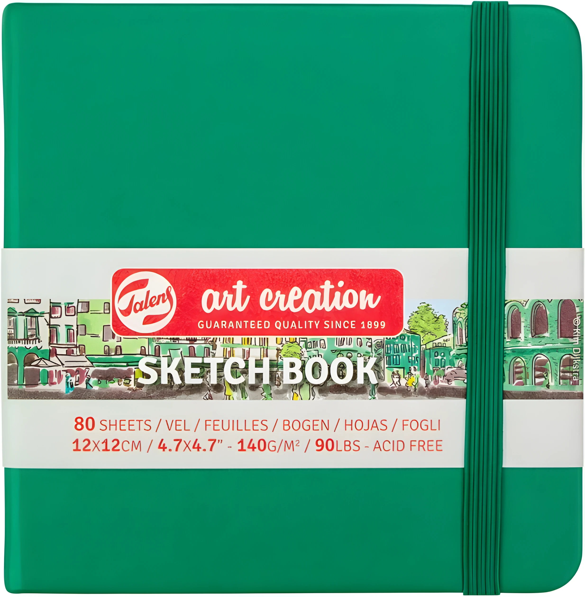Блокнот для графіки Talens Art Creation Forest Green 12×12см — Живопис