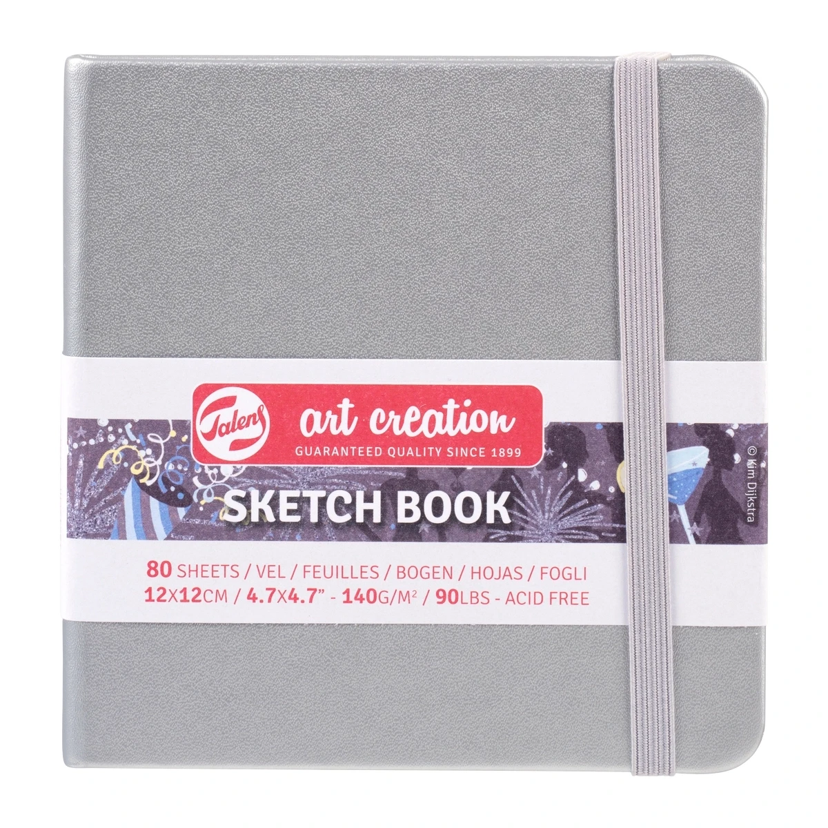 Блокнот для графіки Talens Art Creation Shiny Silver 12х12см — Живопис