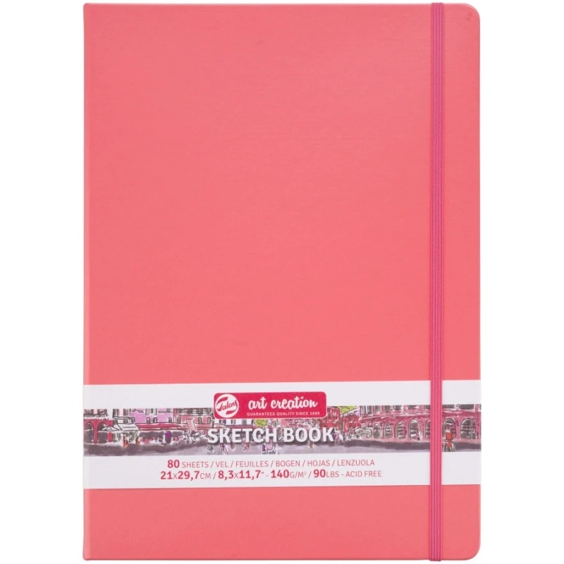 Блокнот для графіки Talens Art Creation 140г/м2, 21*29,7см, 80л., Coral, Royal Talens