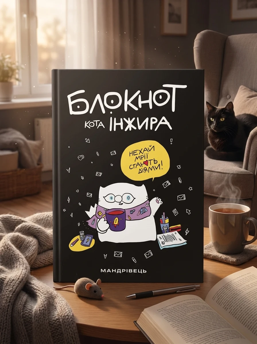 Блокнот кота Інжира чорний — Художня література
