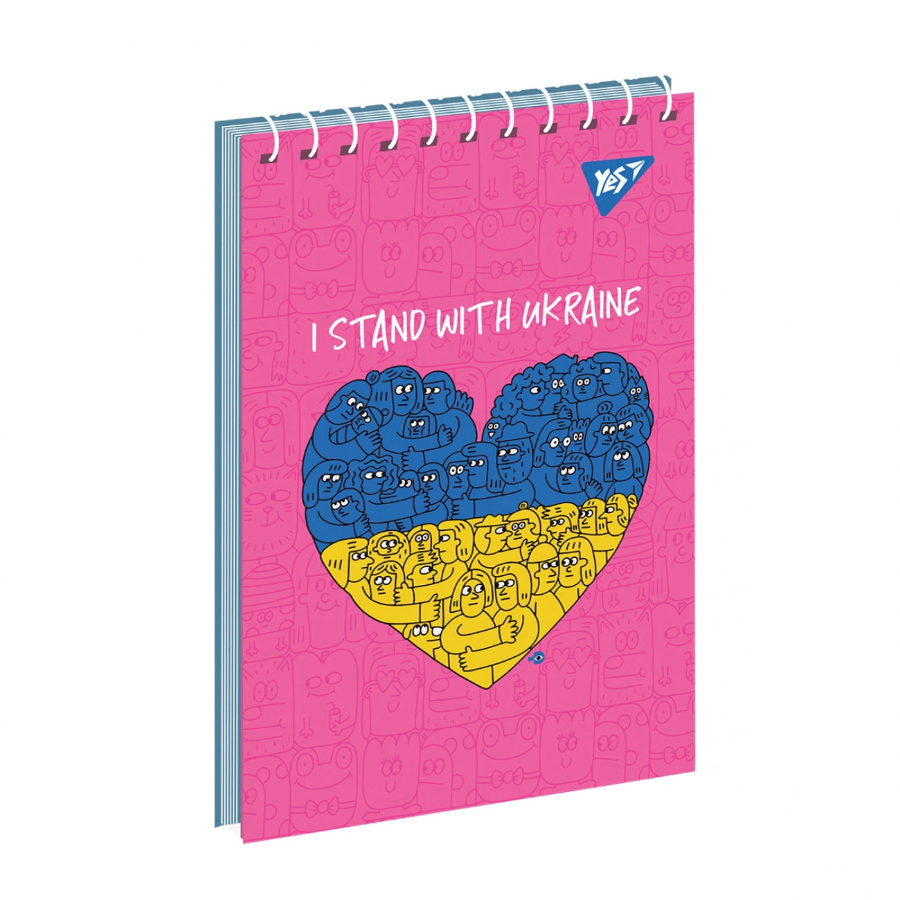 Блокнот YES А6/80 аркушів одинарна спіраль Stand with Ukraine